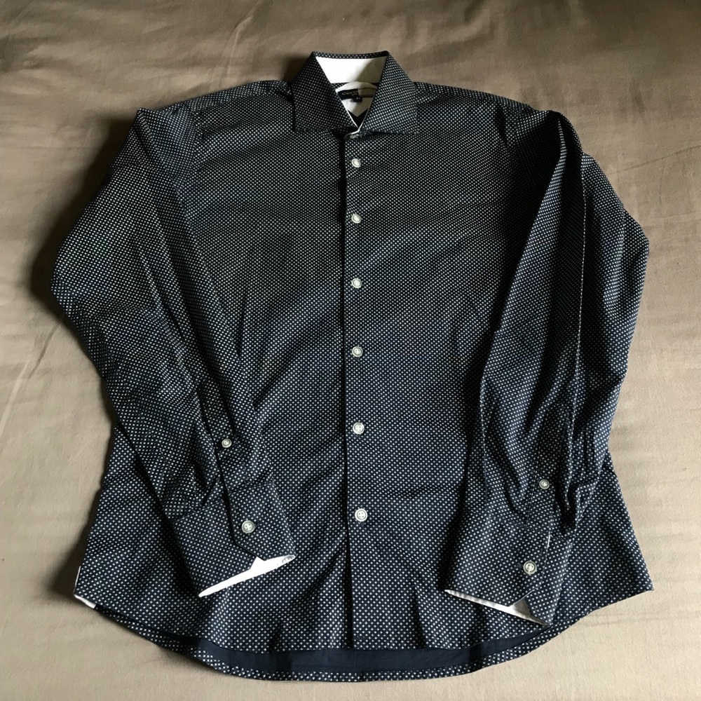 Cotton & Silk, Italian-made dress shirt, NWOT - Picture 4 of 4